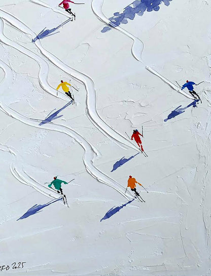 Watercolor painting Mountain Symphony Olena Klimenko