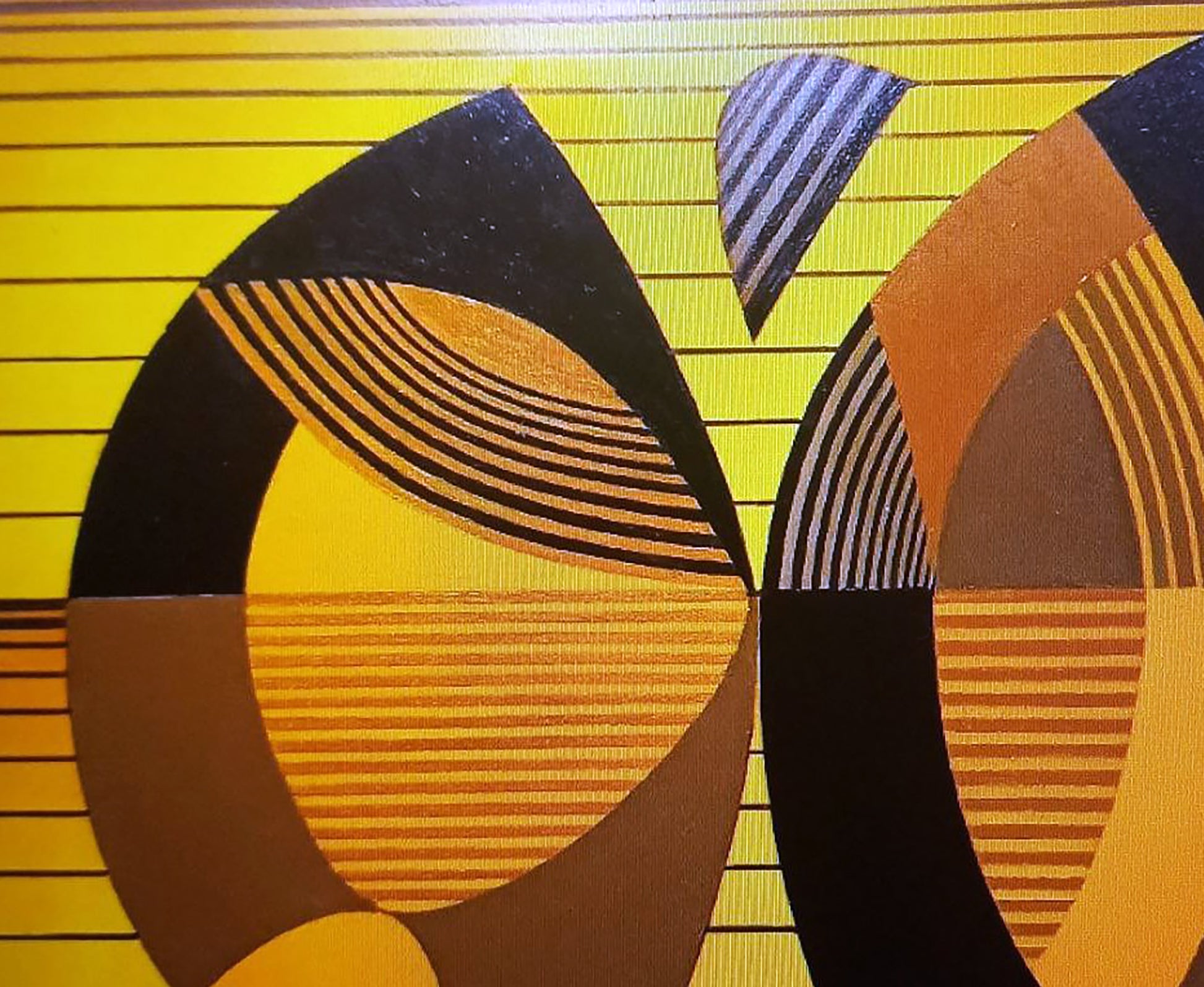 Oil painting Resonance of Shapes by Alexander Strashevich, abstract geometric art