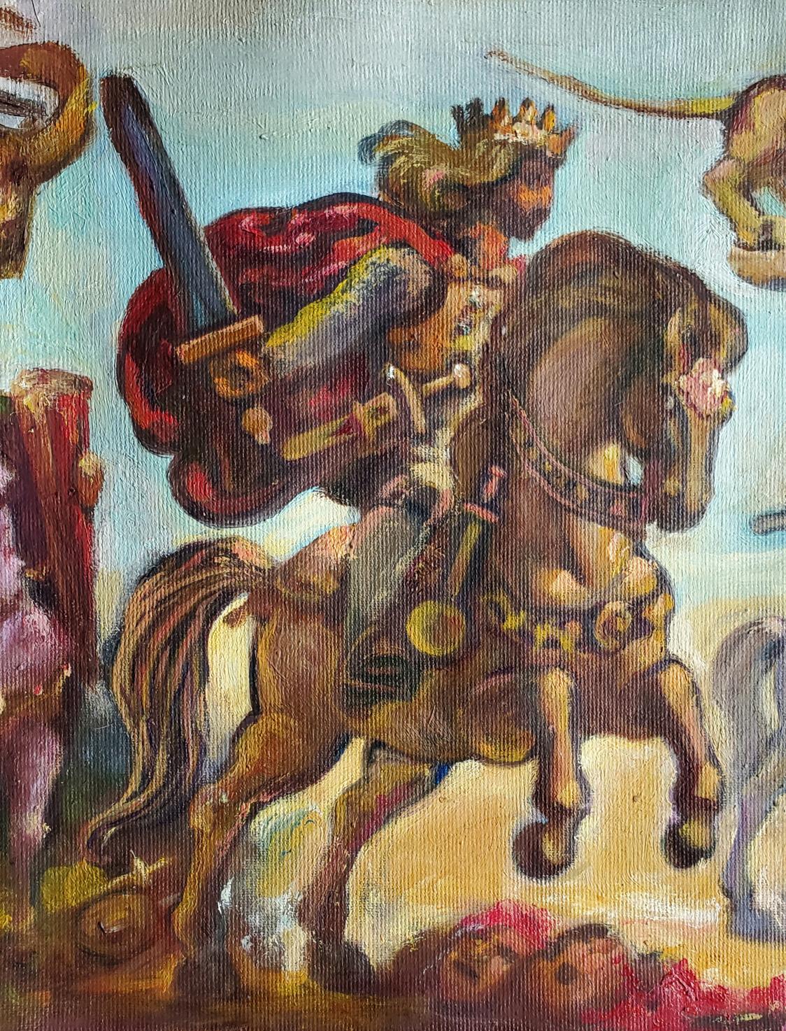 Oil painting of Richard the Lionheart by Daniil Litvinov