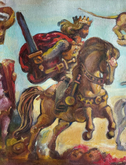 Oil painting of Richard the Lionheart by Daniil Litvinov