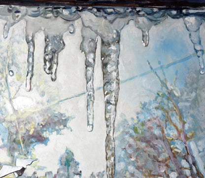 Oil painting Thawed Spring Anatoly Varvarov