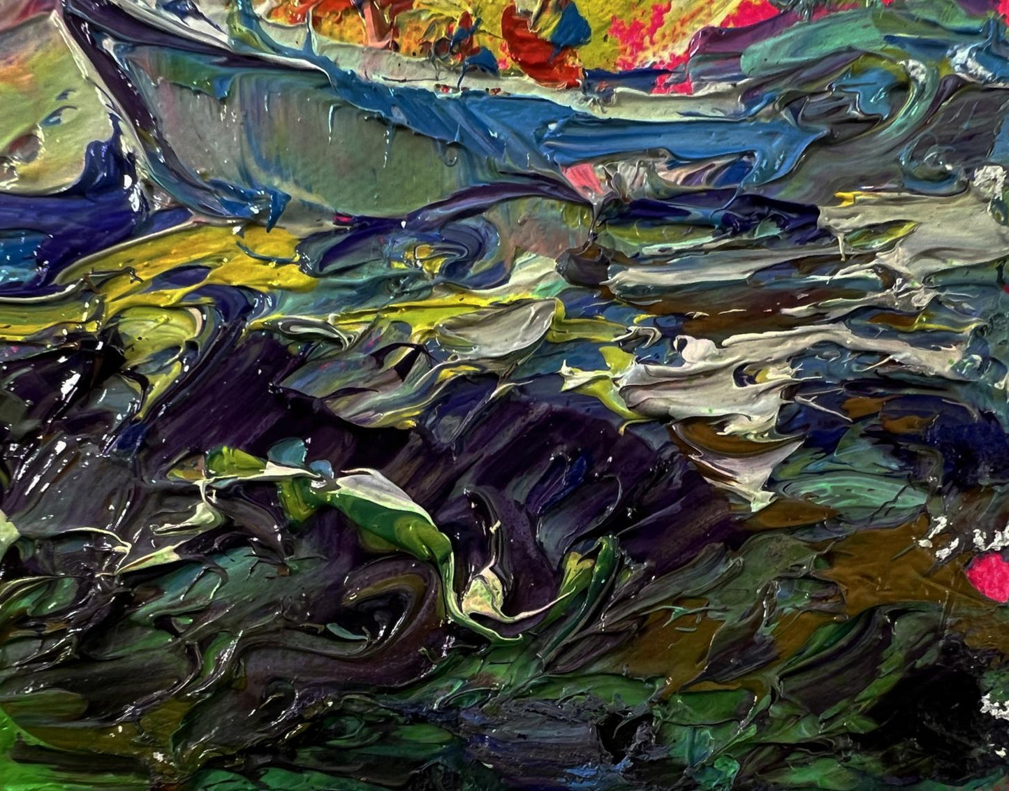 Vibrant oil painting of sailboats on the sea by Oleksiy Ivanyuk