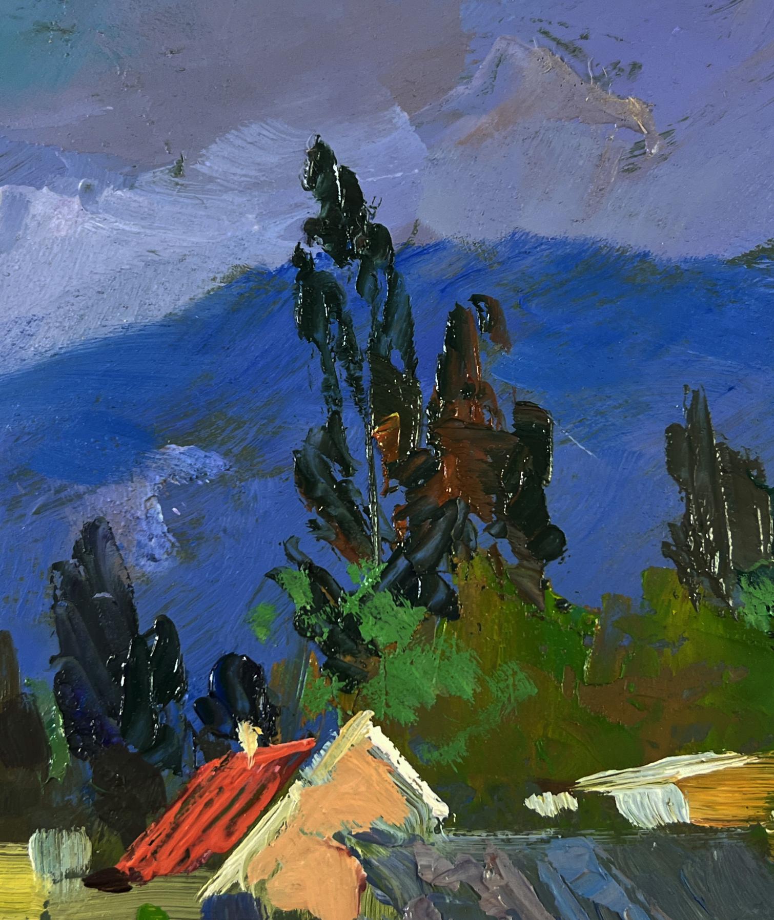 Vibrant impressionist oil painting Harmony of nature and human labor by Yuriy Suprunchuk