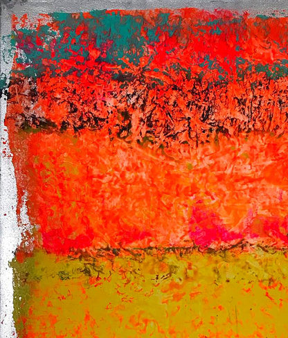 Vibrant abstract acrylic painting A treat for my eyes by Olga Melezhik