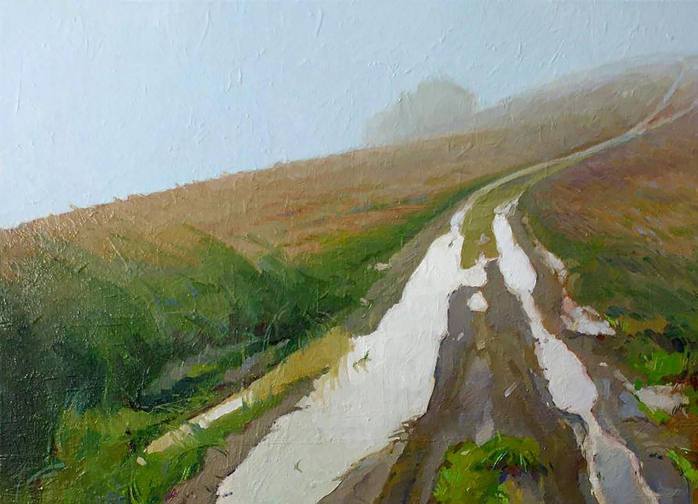 Oil painting Fogs in the Mountains by Anastasia Yaroshevich