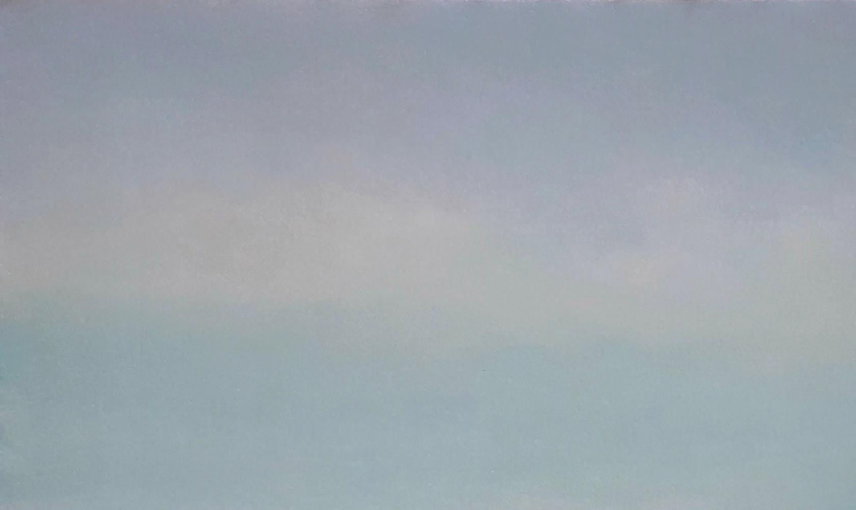 Oil painting Dawn of the river by Vasily Korkishko with gradient sky
