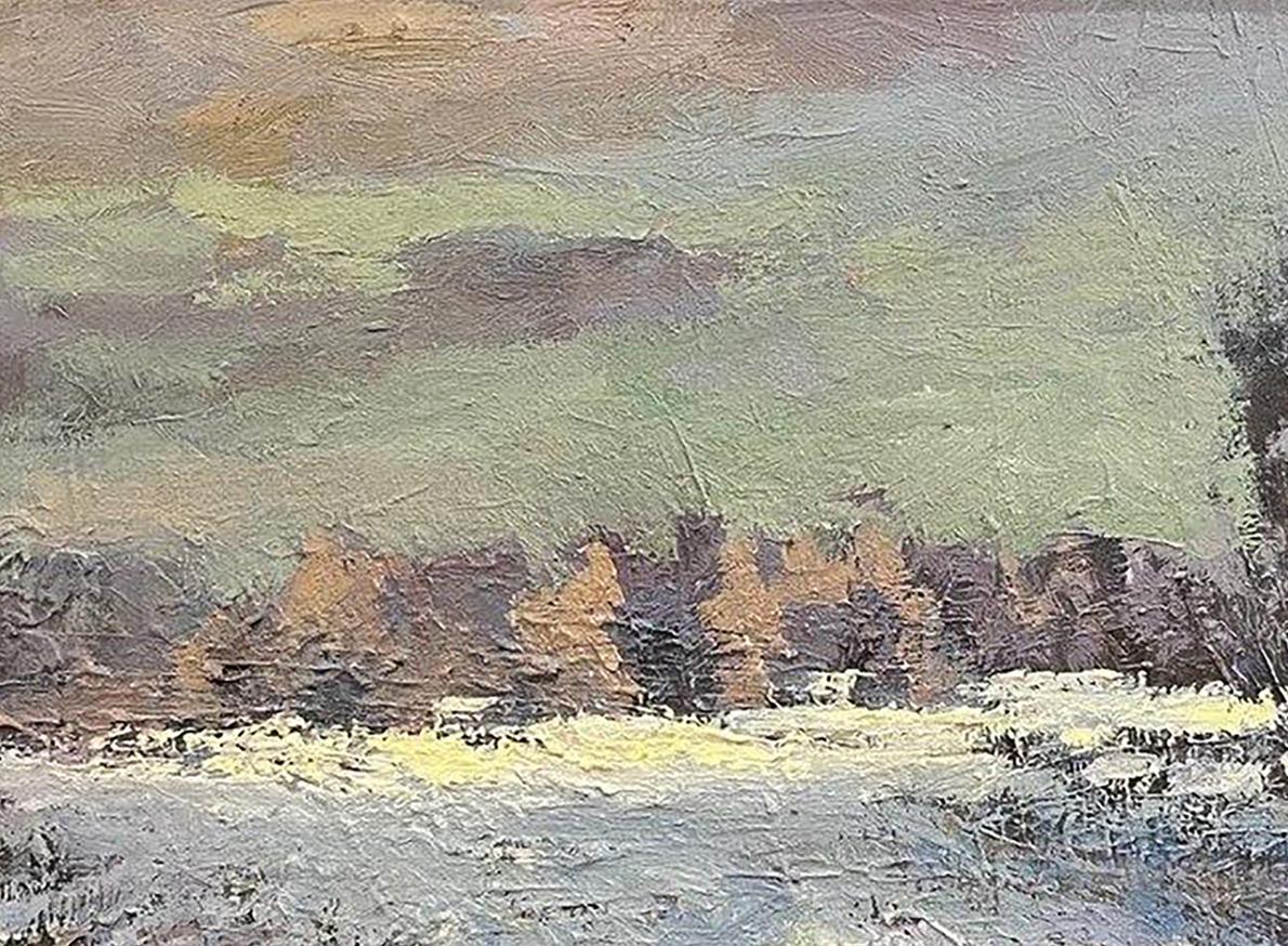 Oil painting Winter Fields Volodymyr Pashchenko
