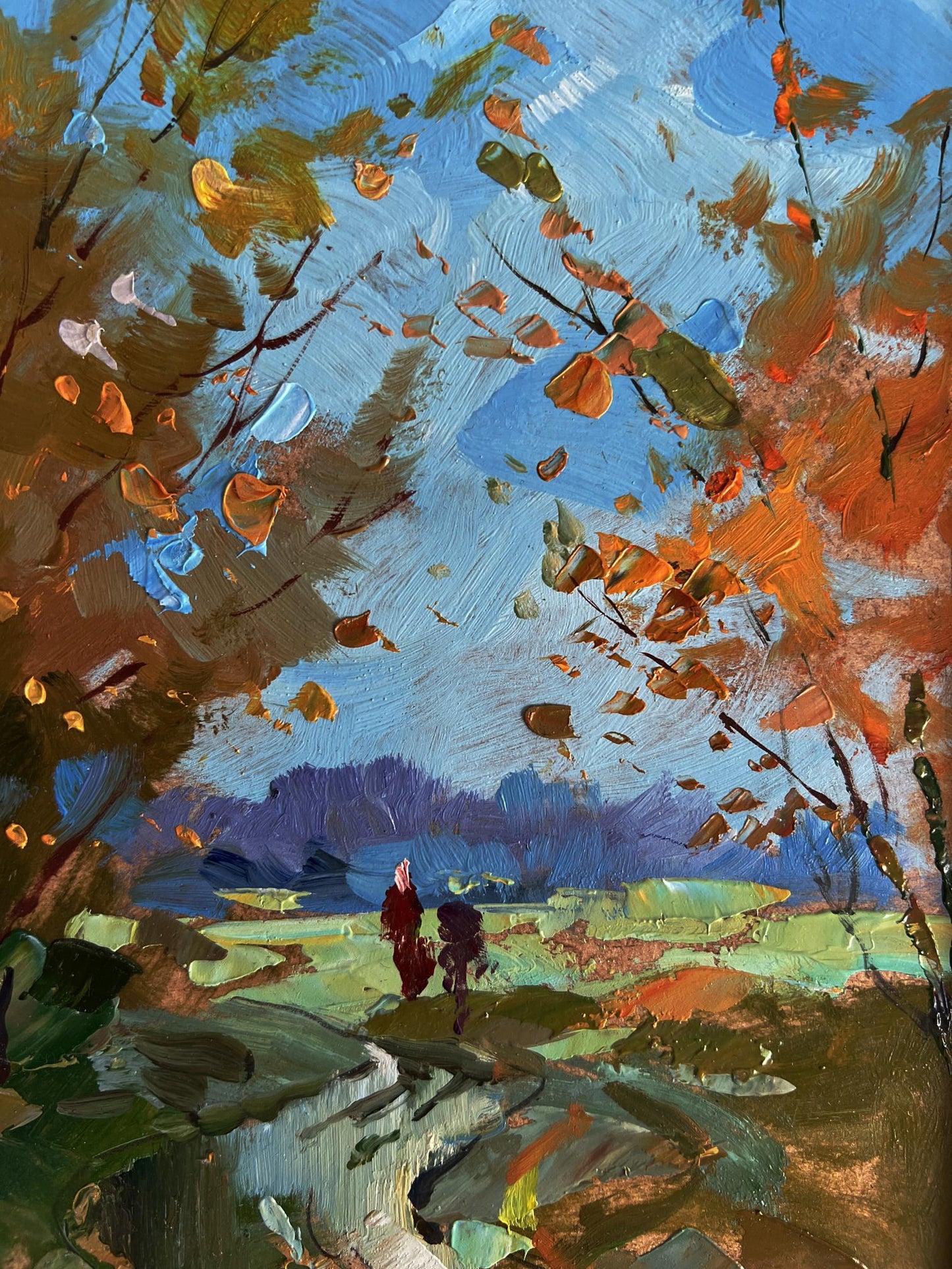 Autumnal Path in the Field oil painting by Yuriy Suprunchuk
