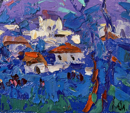 Vibrant Morning in the Village oil painting by Oleksiy Ivanyuk