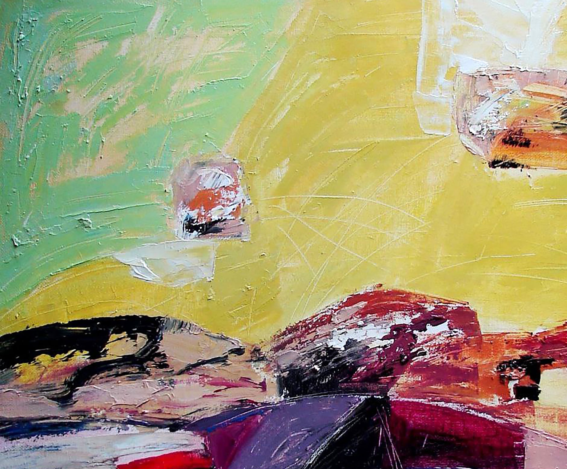 Oil painting Taste of Caraminera by Tatyana Shulyak, abstract expressionist vibrant hues