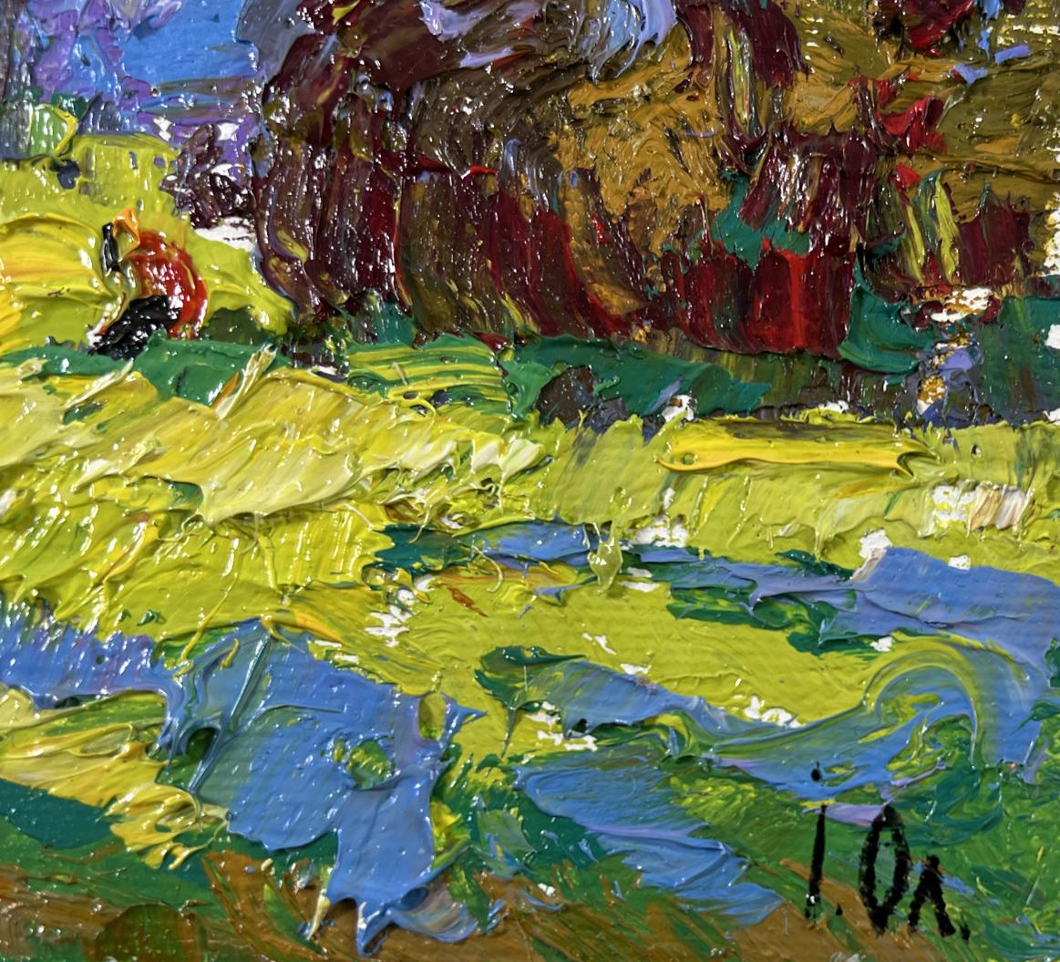 Vibrant At the Source oil painting by Oleksiy Ivanyuk with textured fields