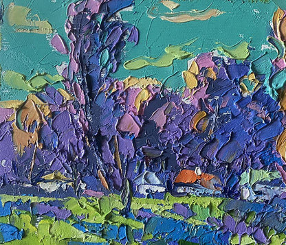 Vibrant impressionist oil painting Clear morning by Oleksiy Ivanyuk