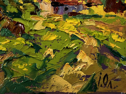 Vibrant impressionist oil painting A sunny country day by Oleksiy Ivanyuk