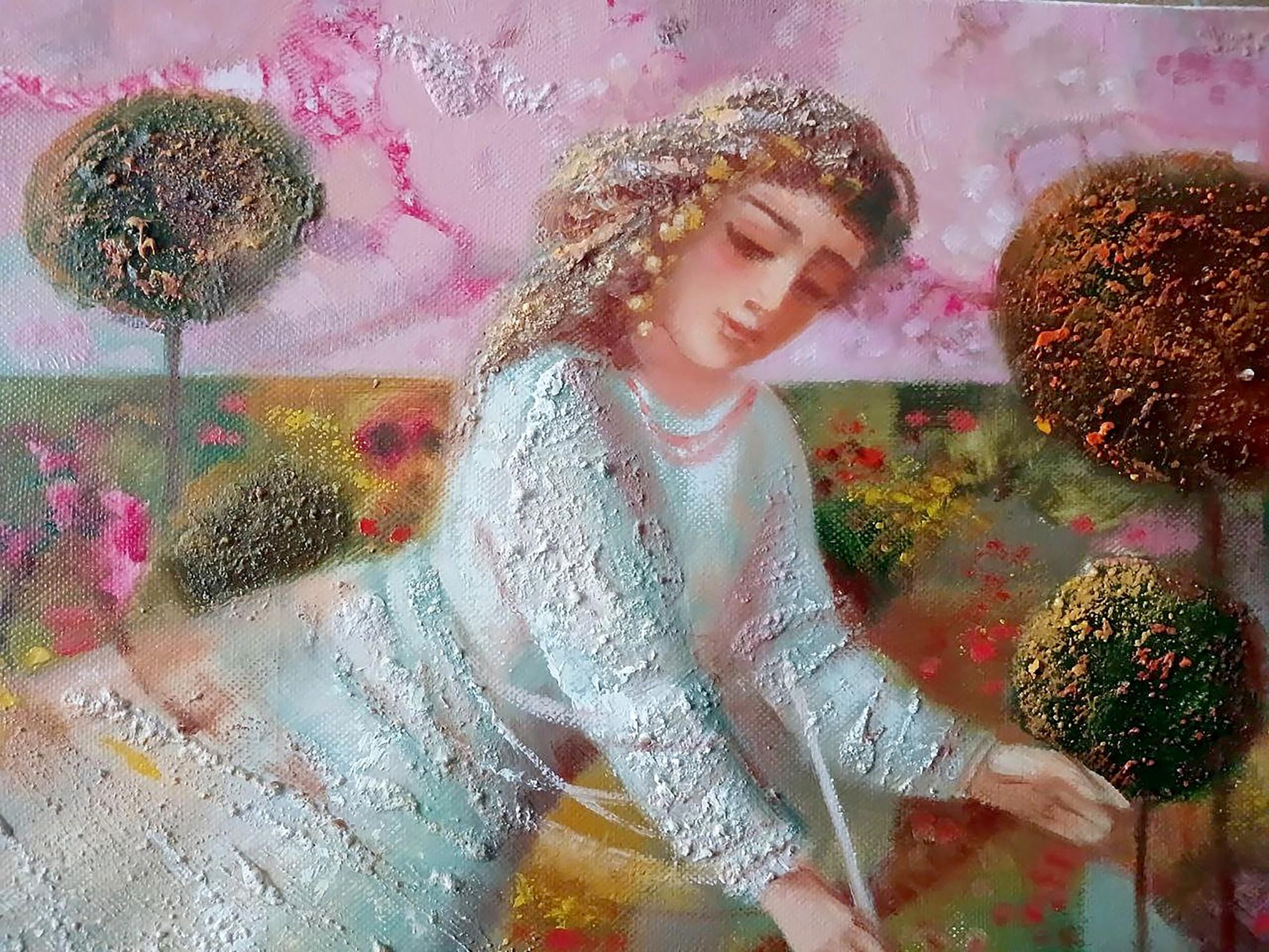 Abstract oil painting Portrait 