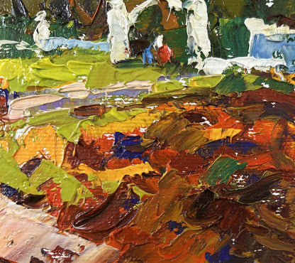 Vibrant impressionist oil painting In the Evening Calm by Oleksiy Ivanyuk