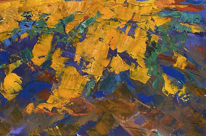 Vibrant abstract oil painting Distance beckons by Oleksiy Ivanyuk