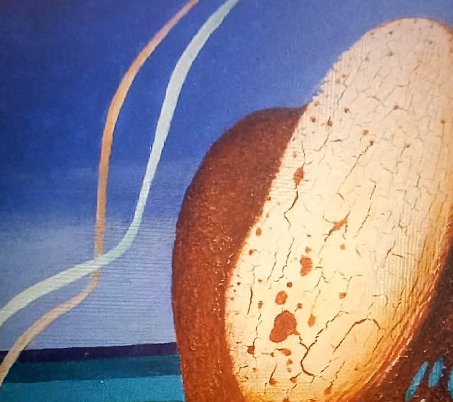 Oil painting Cocoon by Alexander Strashevich: cracked earth-toned potato