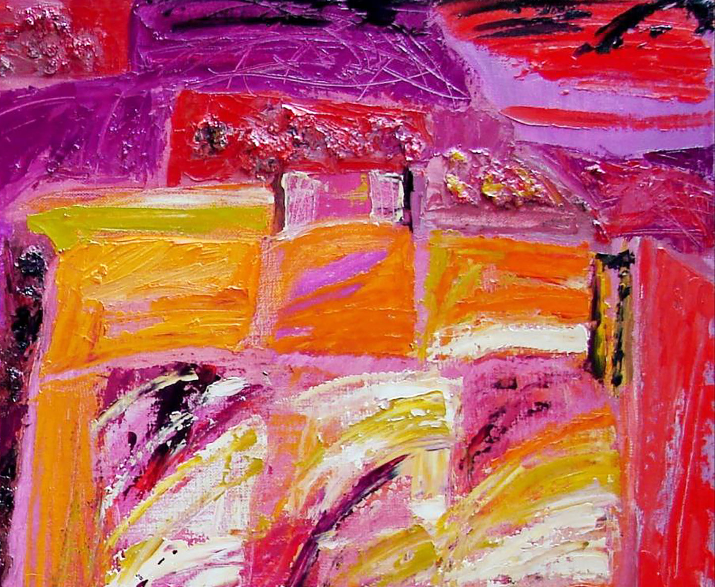 Vibrant abstract oil painting Young wine by Tatyana Shulyak
