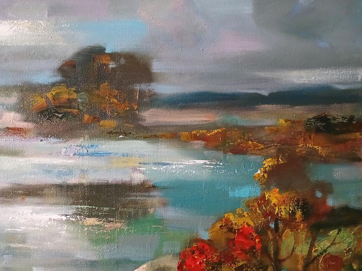Oil painting Autumn twilight Anatoly Tarabanov
