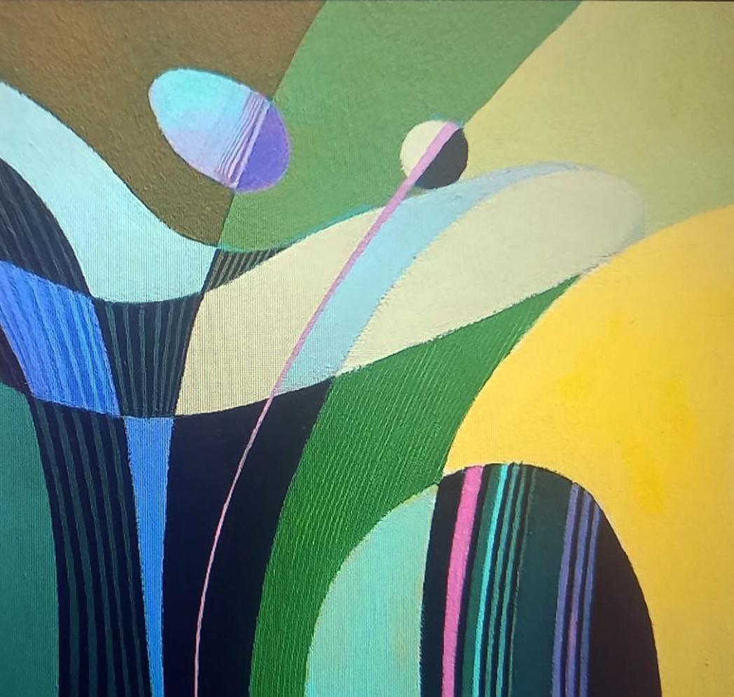 Oil painting Vase by Alexander Strashevich: abstract geometric shapes