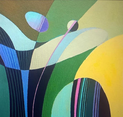 Oil painting Vase by Alexander Strashevich: abstract geometric shapes