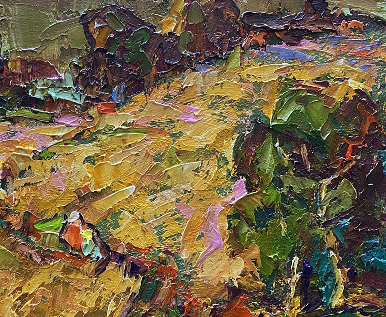 Vibrant impressionist oil painting Evening rays by Oleksiy Ivanyuk