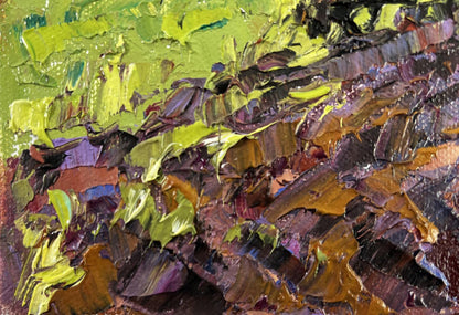Vibrant impressionist oil painting Morning in the village by Oleksiy Ivanyuk