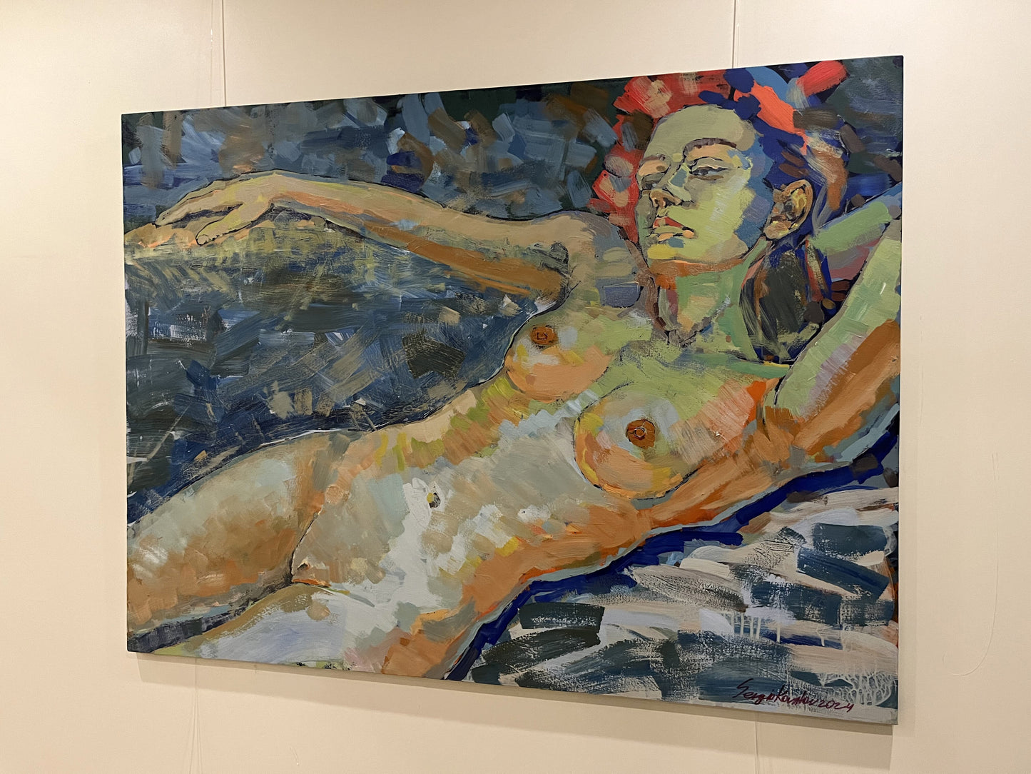 Acrylic painting  Woman Serhiy Kovalev