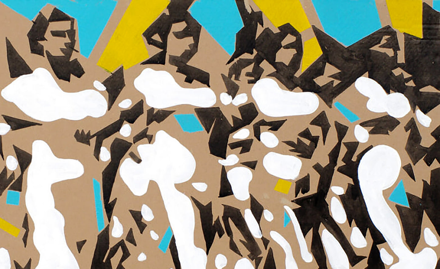 Victory by Dima Filatov: abstract geometric acrylic painting
