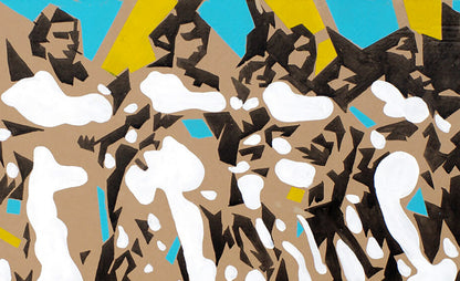Victory by Dima Filatov: abstract geometric acrylic painting