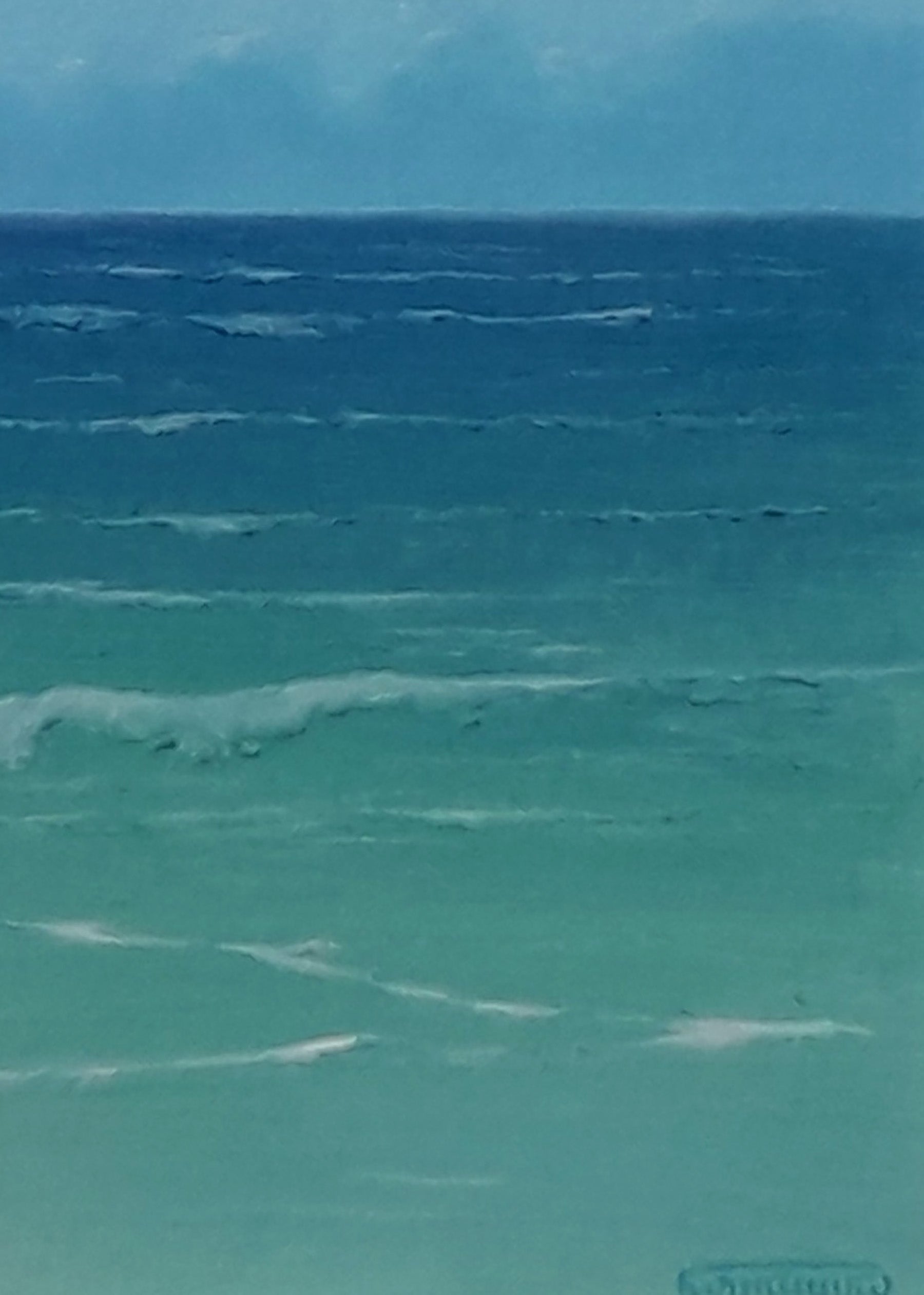 Vibrant turquoise ocean waves by Vasily Korkishko oil painting