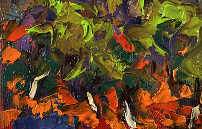 Vibrant Oleksiy Ivanyuk oil painting A walk through the summer forest