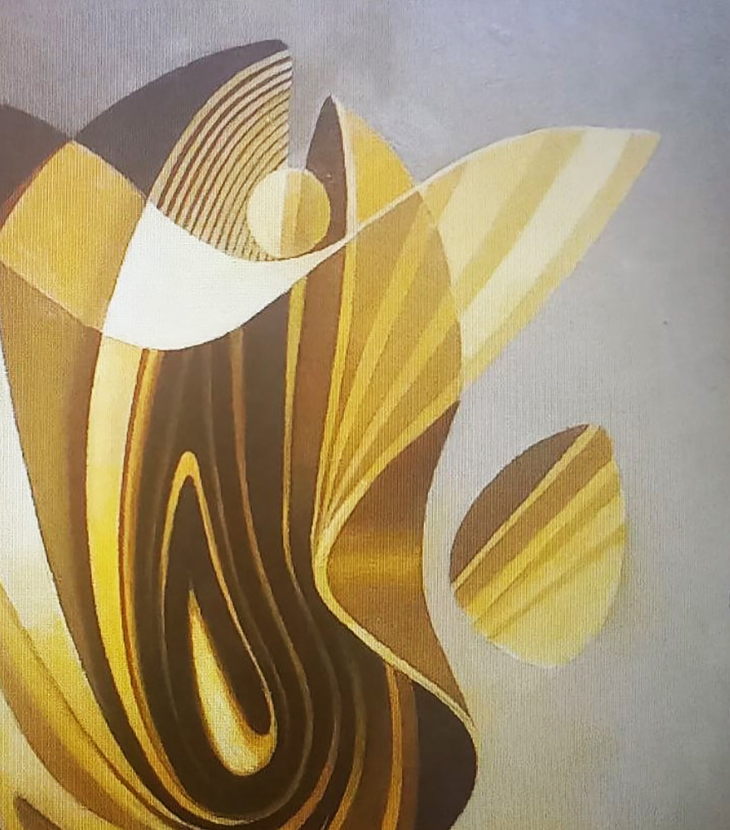 Oil painting Plastic overflows by Alexander Strashevich in gold, brown, white