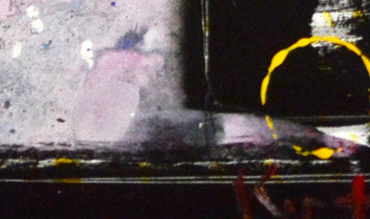 Blurry abstract oil painting of indoor plants by Natalia Korf-Ivaniuk