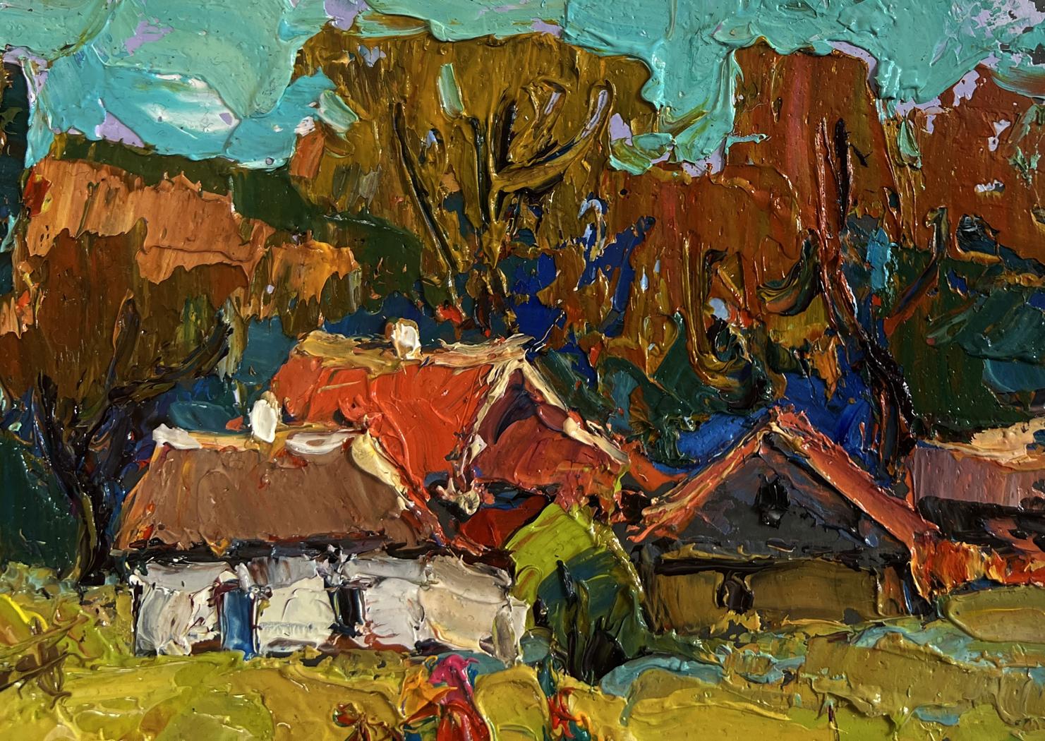 Vibrant impressionist oil painting After a walk home by Oksana Ivanyuk