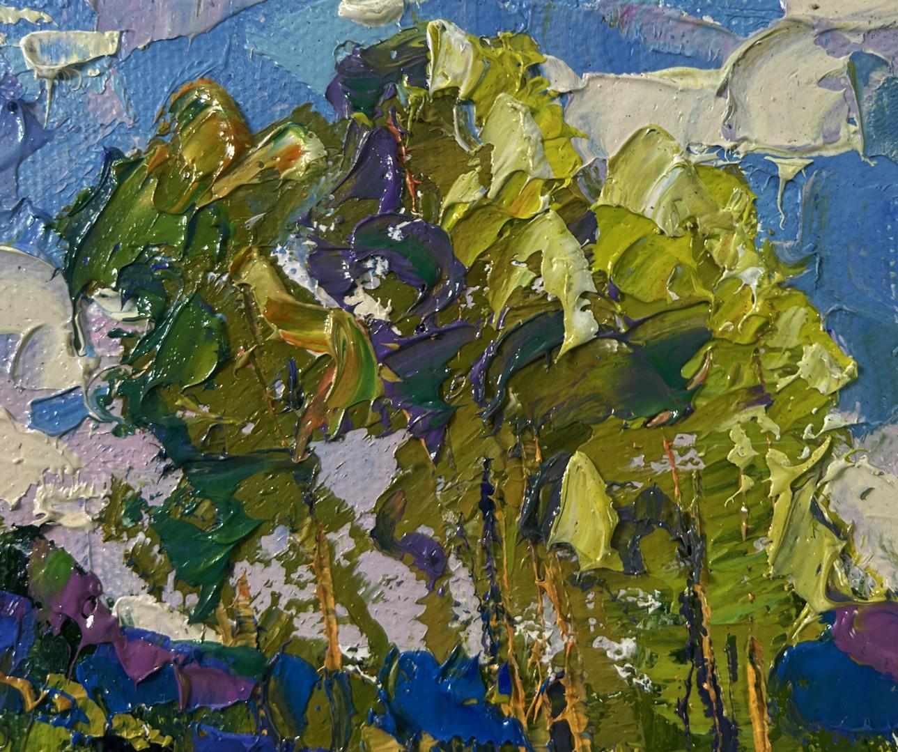 Vibrant impressionist oil painting Echoes of spring by Oleksiy Ivanyuk