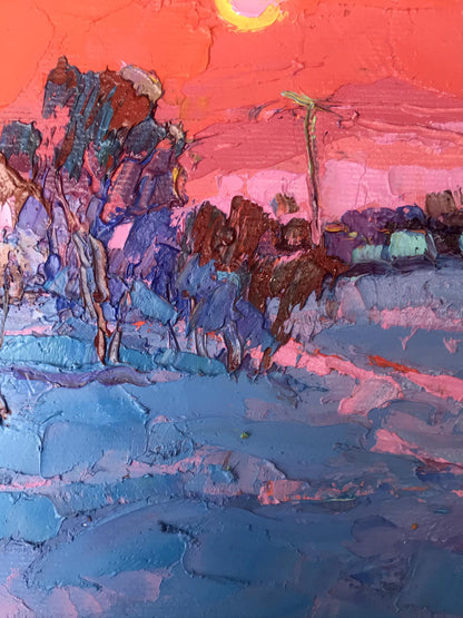 Winter Village landscape 