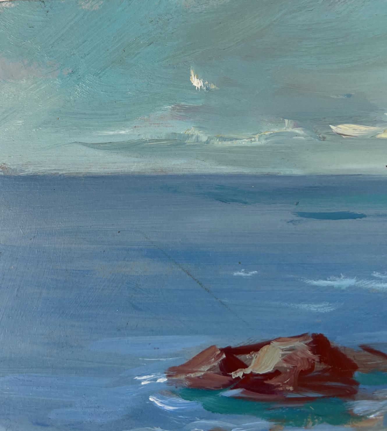 Oil painting Between the sky and the sea by Yuriy Suprunchuk, serene coast