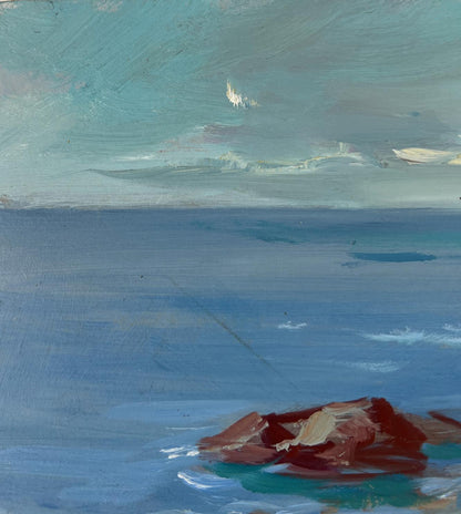 Oil painting Between the sky and the sea by Yuriy Suprunchuk, serene coast