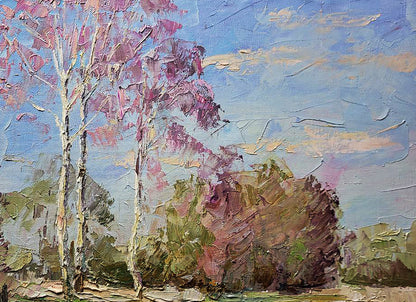 Oil painting Outskirts Serdyuk Boris Petrovich