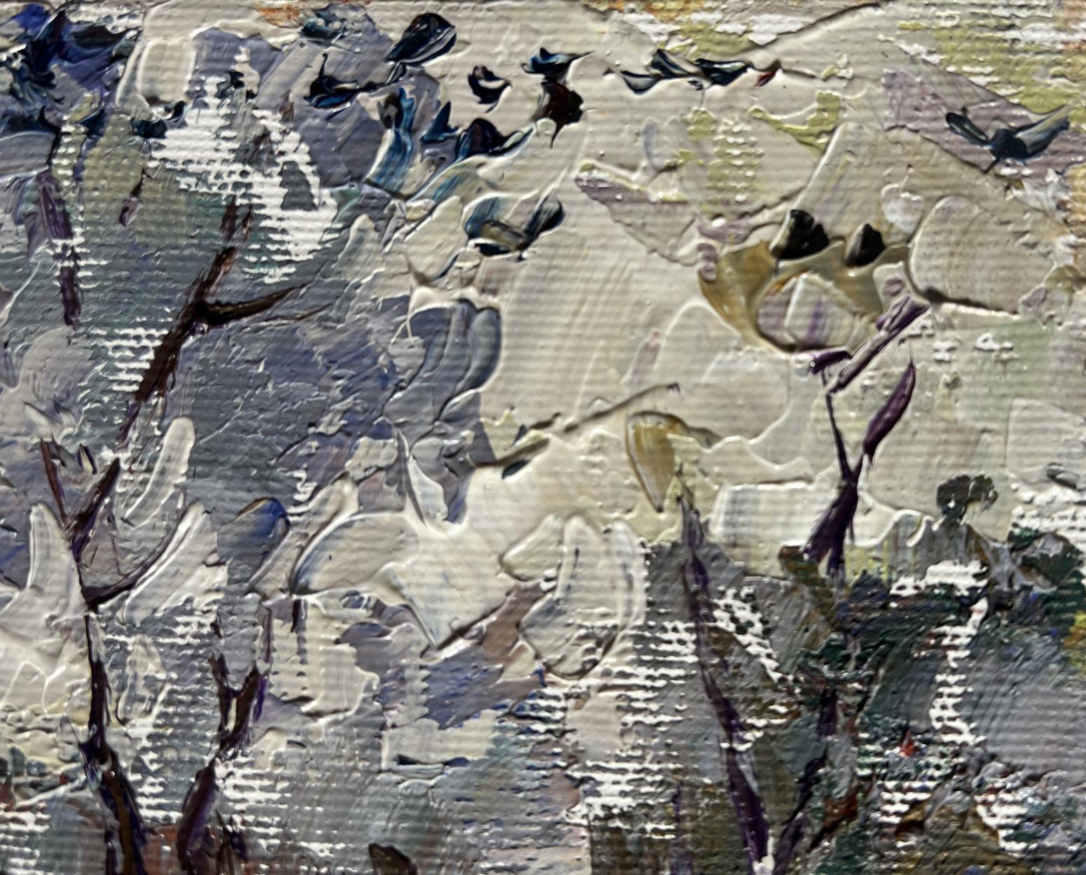 Oil painting Deep autumn has arrived by Oleksiy Ivanyuk, textured grays