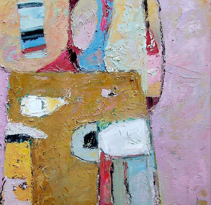Oil painting Tower by Tatyana Shulyak with textured warm hues