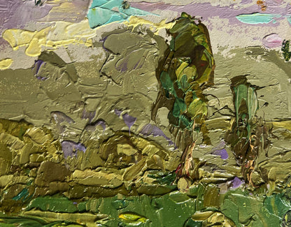 Oil painting Summer walk outside the village by Oleksiy Ivanyuk