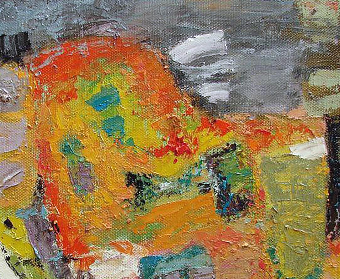Vibrant impasto oil painting Delicate orange scent by Tatyana Shulyak