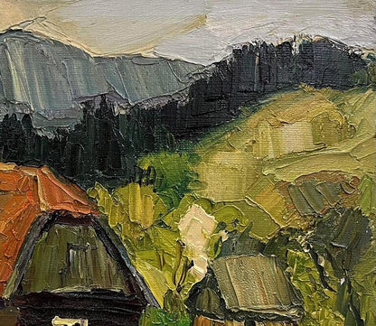 Oil painting Country house Anatoly Tertychny