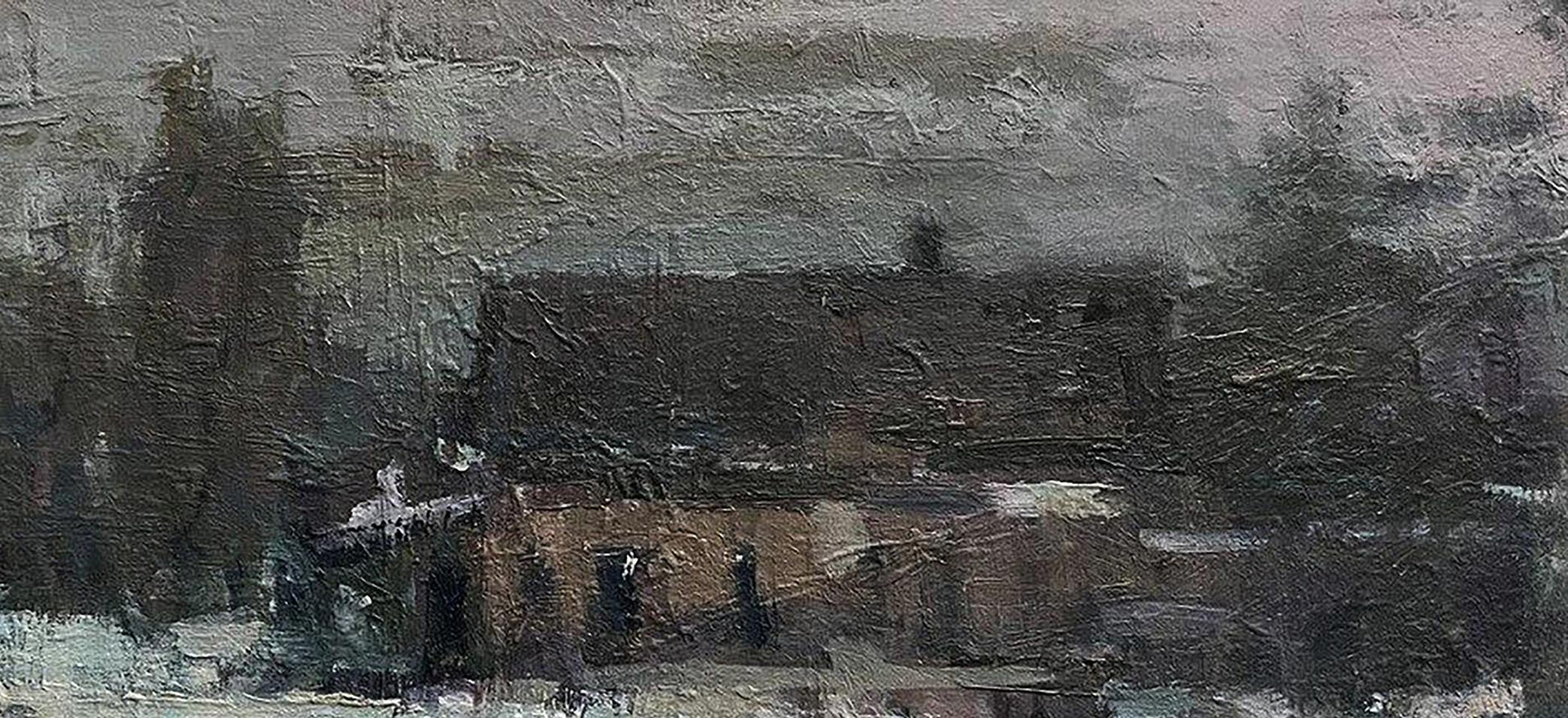 Textured impressionistic oil painting In Peace by Volodymyr Pashchenko