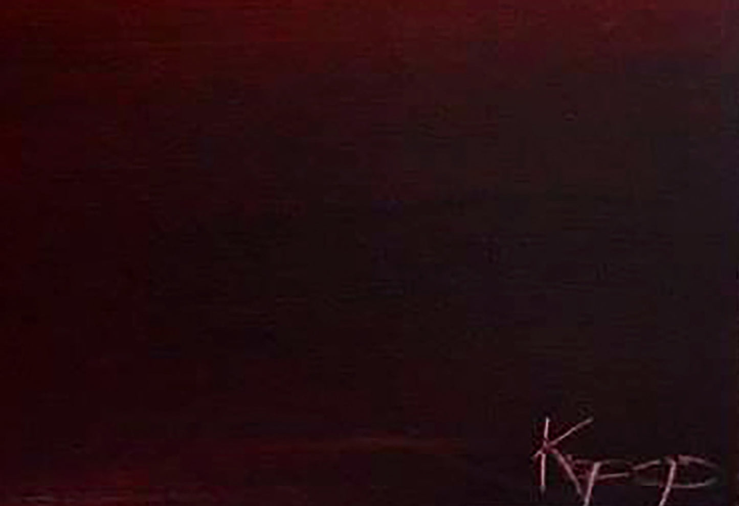Dark red abstract oil painting Living matter by Natalia Korf-Ivaniuk