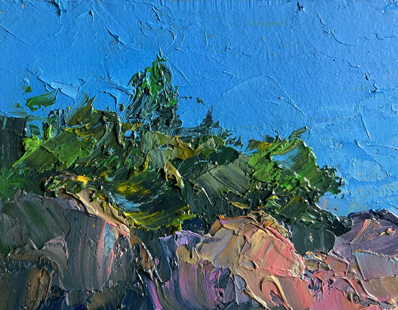 Vibrant impressionist oil painting Holidays at sea by Boris Serdyuk
