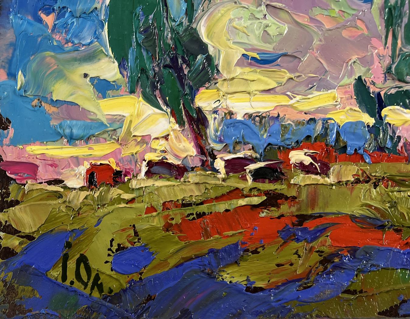 Vibrant impressionist oil painting The Whisper of the Breeze in the Fields by Oleksiy Ivanyuk