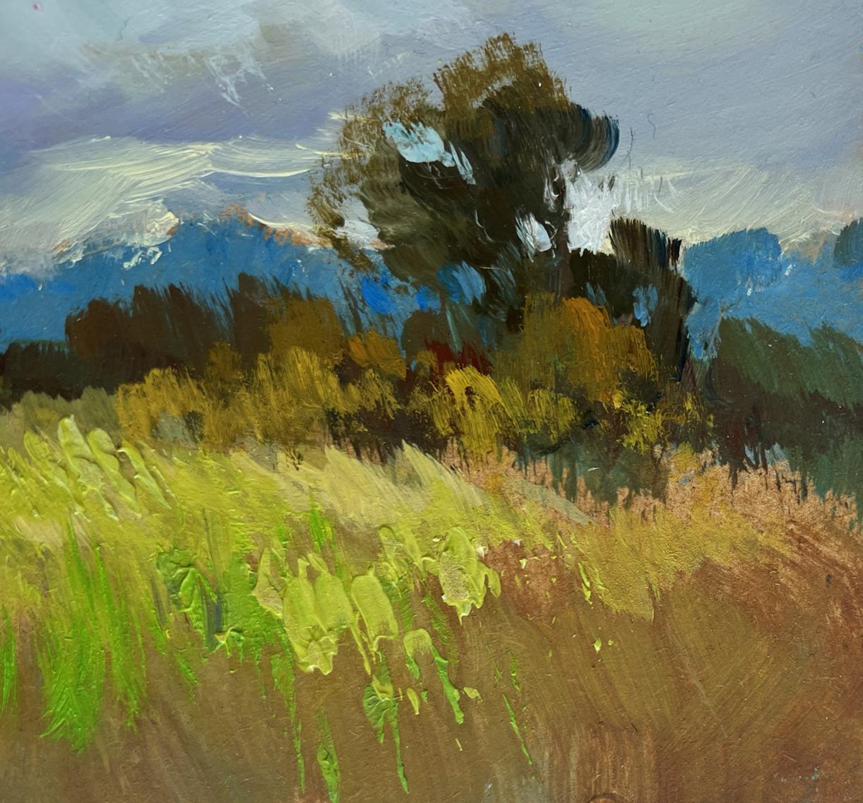 Oil painting of summer meadow glade by Yuriy Suprunchuk